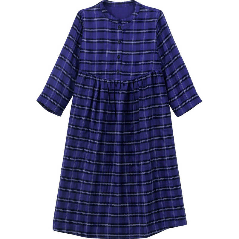 タオル美術館　cococi LDK レディースガーゼルームワンピース(切替)Lサイズ ネイビー 12,540円