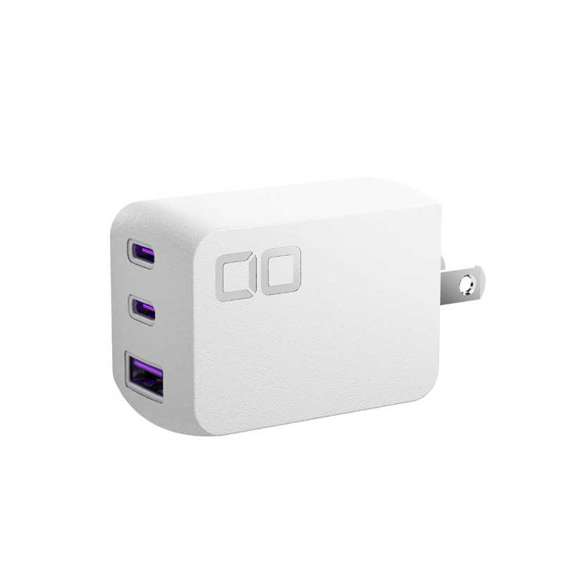 CIO　NovaPort TRIO II 67W2C1A ［3ポート /USB Power Delivery対応 /GaN(窒化ガリウム) 採用］　CIO-G67W2C1A-N2-WH
