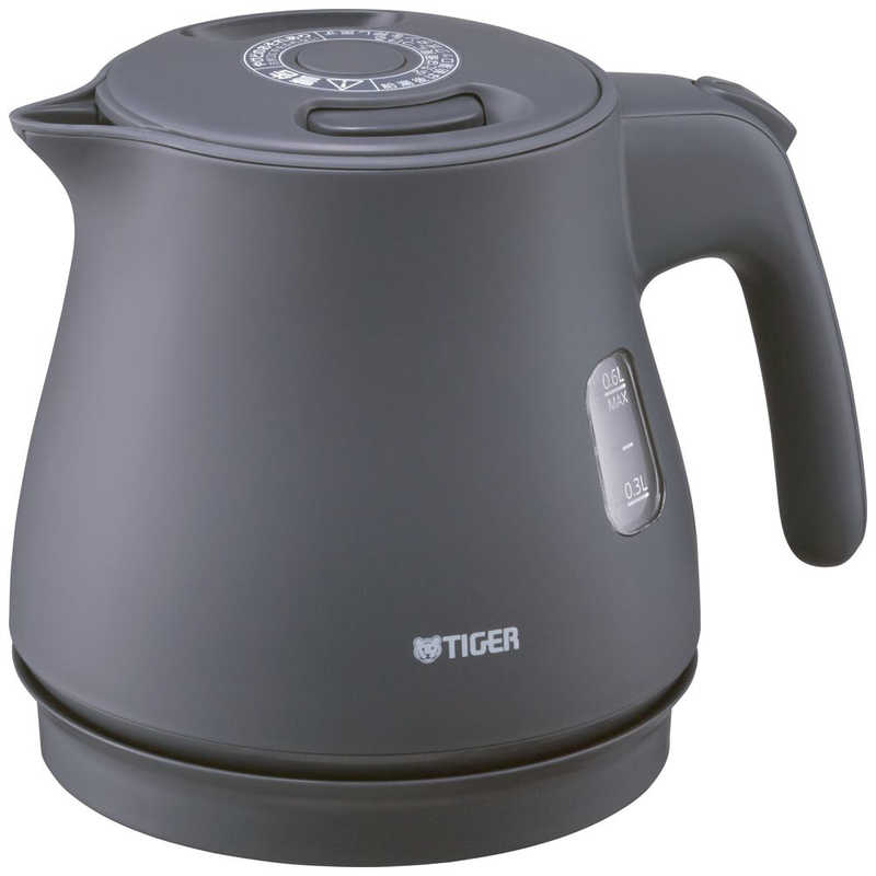 タイガー　TIGER　蒸気レス電気ケトル 0.6L QUICK&SAFE+ ナイトブラック　PCV-A060KN
