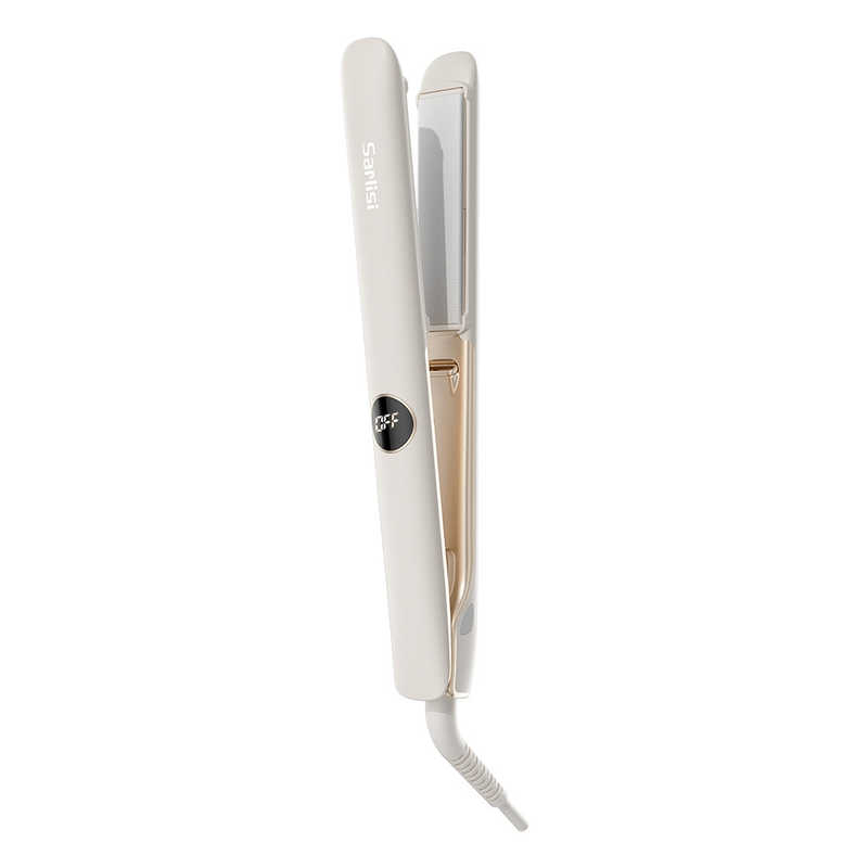 SARLISI サーリシ ストレートアイロン 2Way マイナスイオン 24mm 120℃~230℃ 海外対応 交流(コード)式 ベージュ SAHK07YE|コジマ店