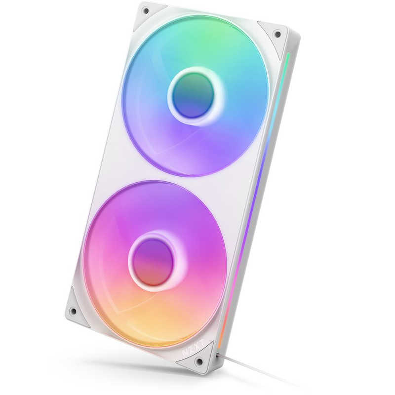NZXT　ケースファン シングルフレーム F240 RGB CORE ［ 240mm /2400RPM ］ ホワイト　RF-U24HF-W1