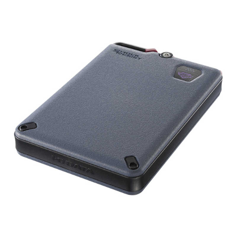 IOデータ　かんたんデータ移行アプリ内蔵 ハードウェア暗号化対応ポータブルHDD BizDAS ［2TB /ポータブル型］　HDPD-SUTC2/S｜コジマ店
