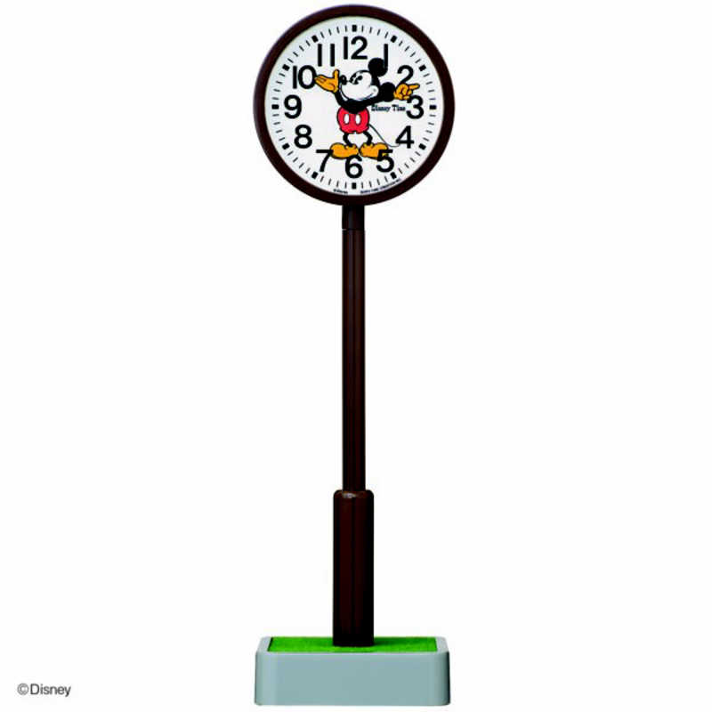 セイコー ポール型置時計 (Disney Time(ディズニータイム)) 濃茶色 FD881B|コジマ店