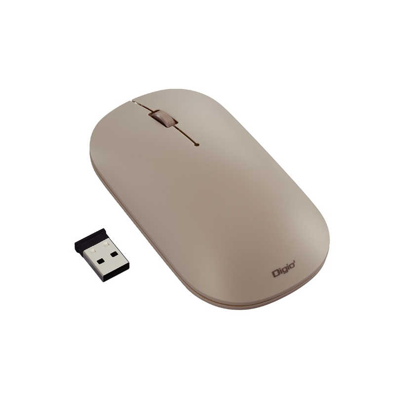 【楽天市場】ナカバヤシ マウス Digio2 [BlueLED /無線(ワイヤレス) /3ボタン /USB] グレージュ ...