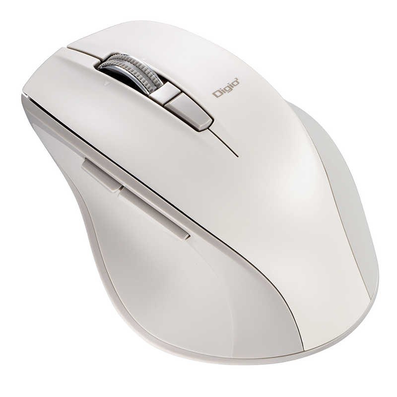 ナカバヤシ　マウス Digio2 神速シリーズ [BlueLED /無線(ワイヤレス) /5ボタン /Bluetooth] グレージュ　MUS-BKF165GY