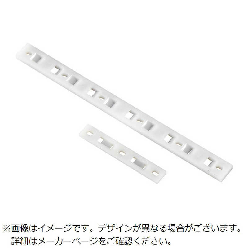 ABB　TY-Rap 結束バンド用直列マウントベース(ねじ固定タイプ) 直列マウンティングベース標準(ナチュラル色)最大4束結束タイ幅最大4.8mm100個入り　TC1104