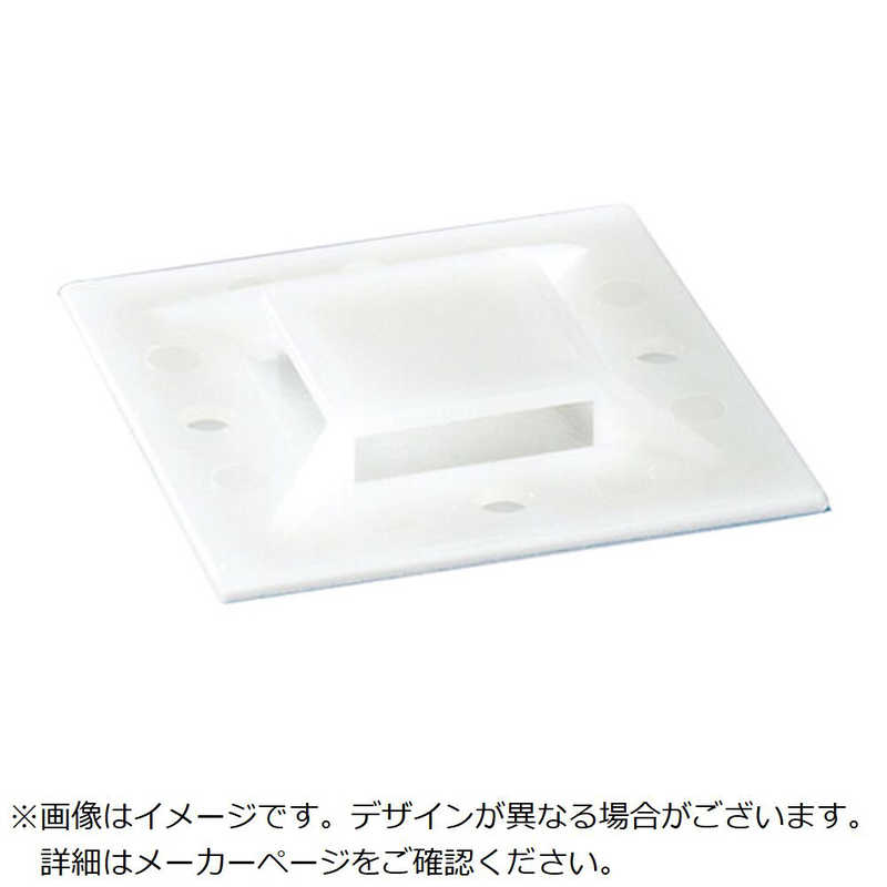 ABB TY-Rap 結束バンド用直列マウントベース(ねじ固定タイプ) 直列マウンティングベース標準(ナチュラル色)最大5束結束タイ幅最大4.8mm100個入り TC375|コジマ店