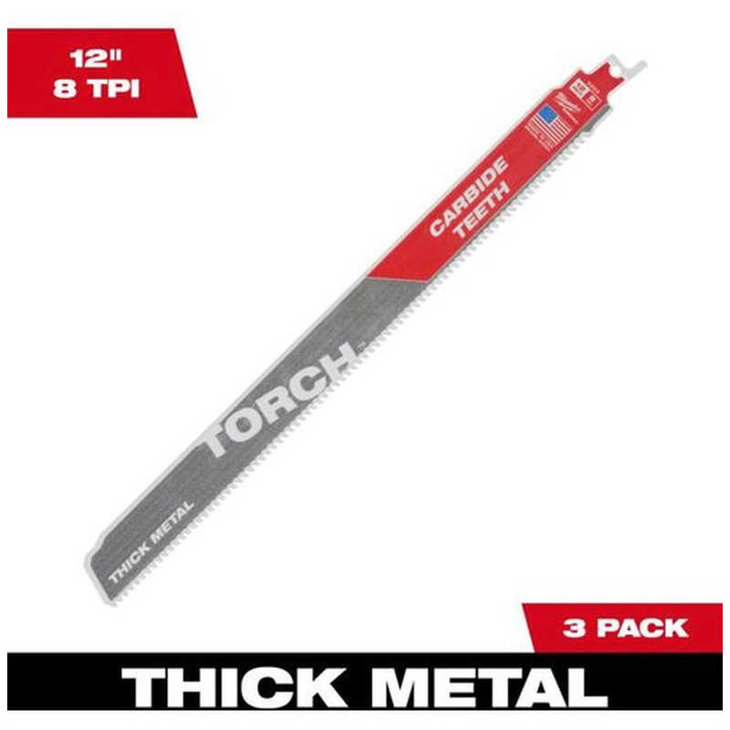 ミルウォーキーツールジャパン合同会社　TORCH キンコウヨウカーバイドレシプロソーブレード 8　48005303