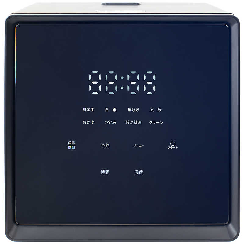 ヤマゼン　炊飯器 4合 マイコン キューブ型 ブラック　NEJS-072CM-B