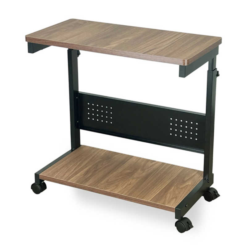 レメックスジャパン　上下昇降パソコンワゴン CPUワゴン L字デスク (上下昇降60～80cm)(W30xD60xH60～80cm)サイドオープンType 木目 REMEX　PJC-6001-WD 12,056円