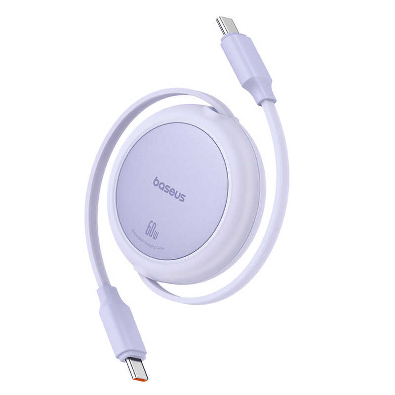 BESEUS　Free2Pull 巻き取り式 USB-Cケーブル 60W 1m Nebula Purple　P1036450051101画像