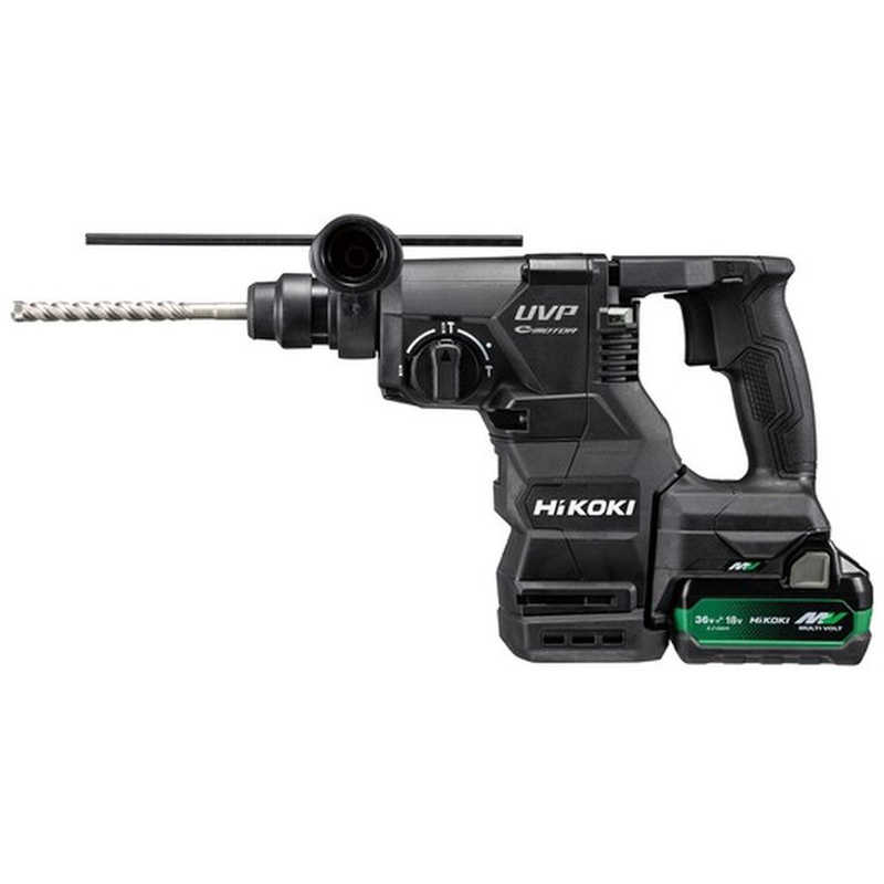 HiKOKI ロータリハンマドリル 36V SDSプラスシャンク 新マルチボルトセット品 ストロングブラック DH3628DA2XPBZ|コジマ店