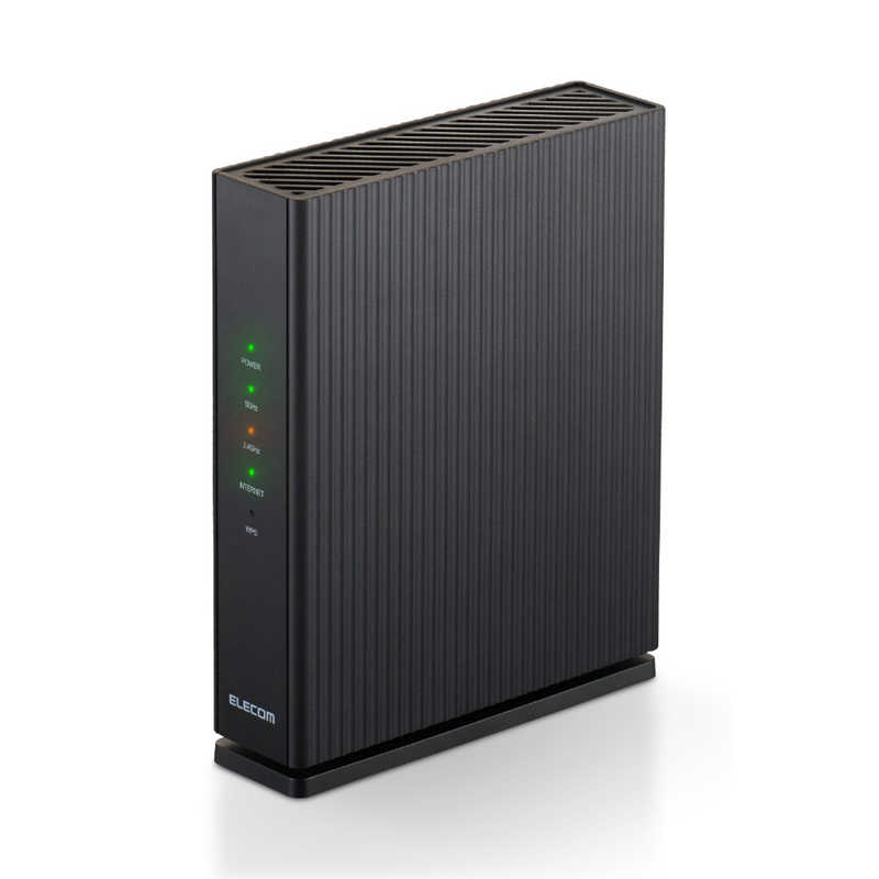 エレコム　ELECOM　WiFi 無線LAN ルーター 親機 Wi-Fi 6 11ax/11ac 1201＋300Mbps IPv6 ( IPoE ) 対応 中継器 離れ家モード ブラック　WRC-X1500GS2-B
