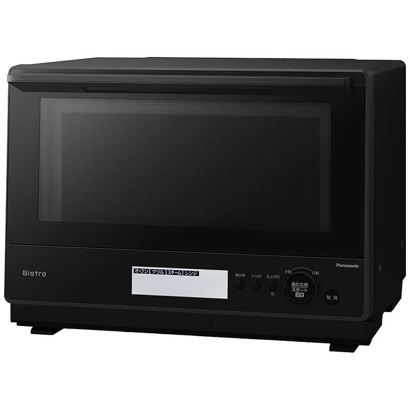 パナソニック Panasonic スチームオーブンレンジ 30L フラット Bistro(ビストロ) 両面グリル ブラック NE-BS8D-K|コジマ店