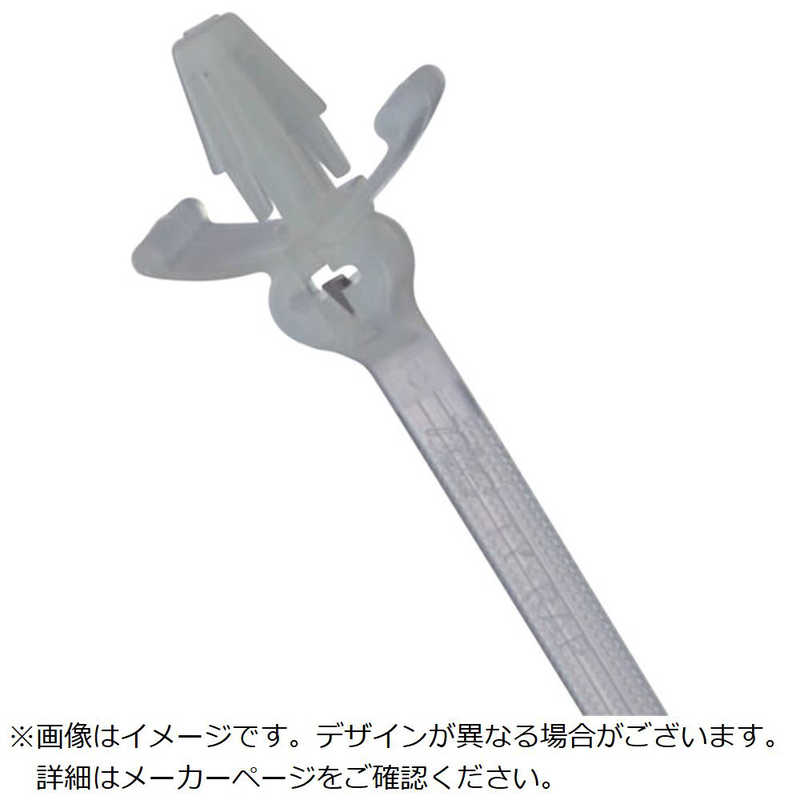 ABB　TY-Rap Ty-Rap(タイラップ)パネル固定用結束バンド標準(ナチュラル色)(大袋)羽あり幅3.6×長さ151mm 1000本入り　TY54M