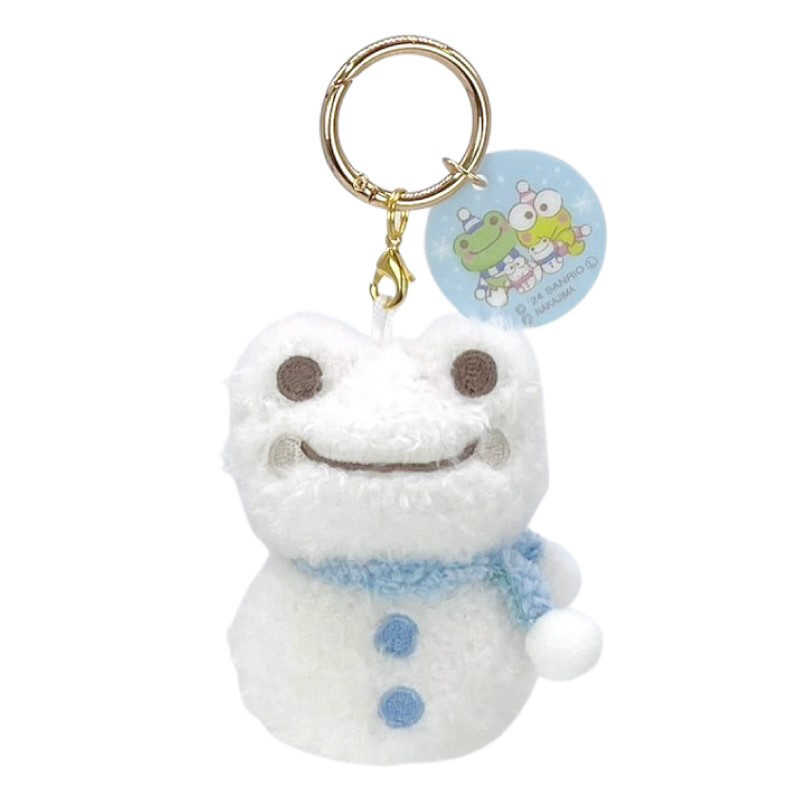 ナカジマコーポレーション　けろけろけろっぴ×かえるのピクルス 雪だるま ピクルス カラビナマスコット画像