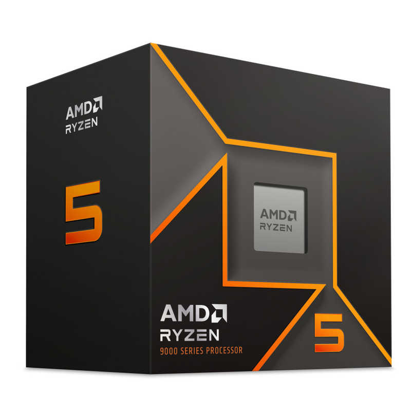 AMD　Ryzen 5 9600 W/Wraith Stealth Cooler BOX (6C/12T3.8GHz65W) ［ Ryzen 5 /Socket AM5 /グラフィックス搭載］
