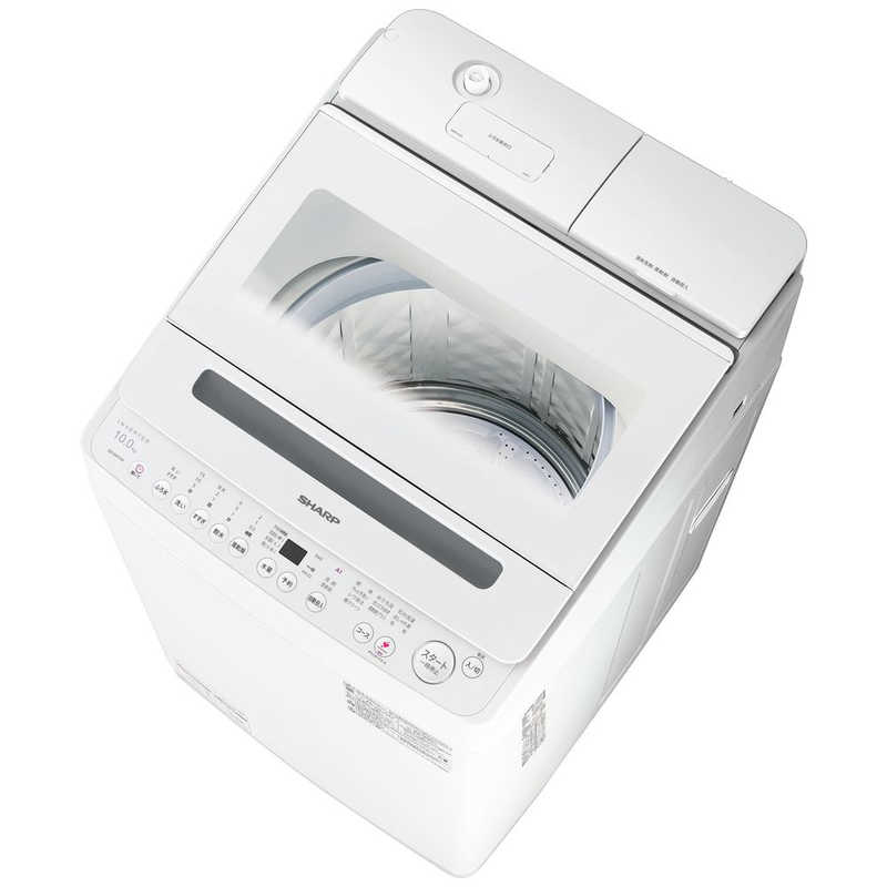 シャープ SHARP 全自動洗濯機 洗濯10.0kg ホワイト系 ES-SW10K-W(標準設置無料)