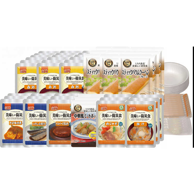 アルファフーズ　美味しい防災食セット ファミリーセット(3人&times;3日分)　FS45｜コジマ店 21,038円