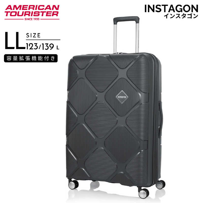 アメリカンツーリスター　拡張機能付きキャリー 超大容量 ( LLサイズ ) INSTAGON ( インスタゴン ) ［ TSAロック搭載 ］ ダークグレー　HJ4＊78013 18,790円