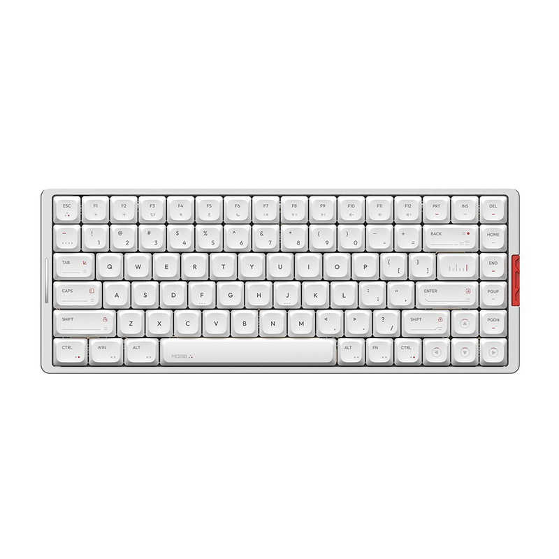 iQunix　MQ80 Moonlight Silver Gold Red Switch ゲーミングキーボード ［有線・ワイヤレス / USB (Type-C)］ シルバー　iq-mq80-mlgslv-gold-red｜コジマ店