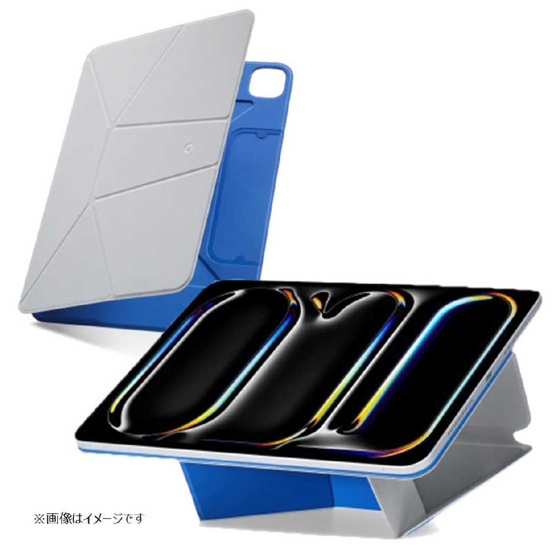 MOFT　Dynamic Folio 13インチ iPad Pro(M4)用カバー ストーングレー×サファイアブルー　MS028-1-13Pro-CMGY
