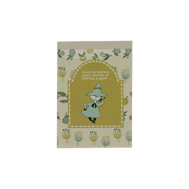 Sun-Star x Moomin Memo Pad - Snufkin (80th Anniversary Edition)