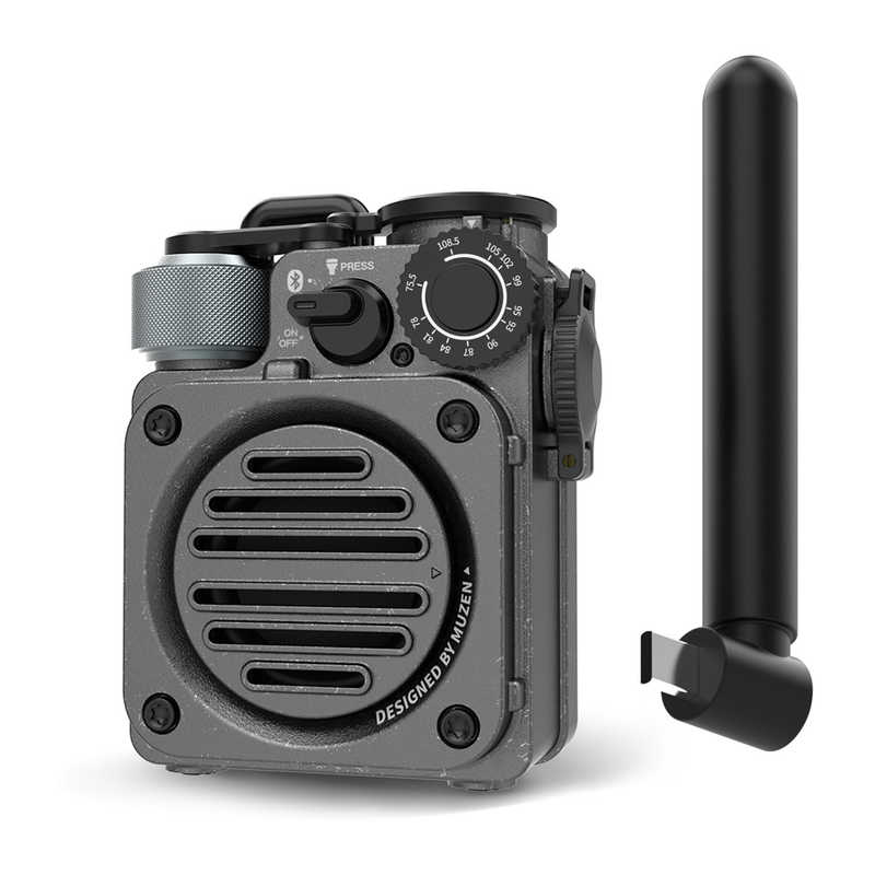MUZEN　Wild Mini 第3世代 Bluetooth スピーカー ブラック　MW-PVXI3B