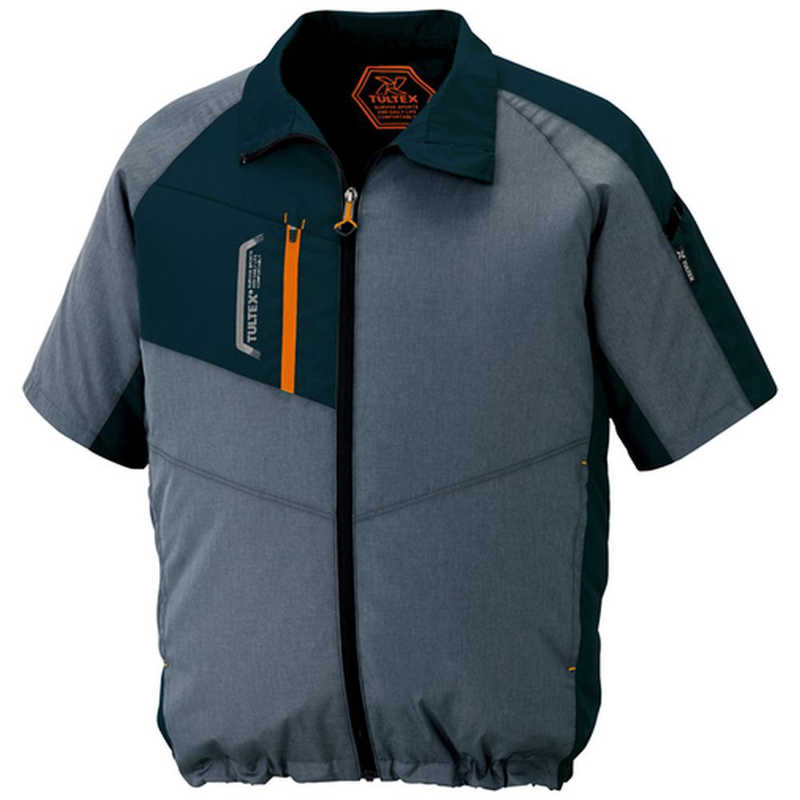 アイトス　空調服用 半袖ジャケット ( 空調服 TM ) 杢チャコール 5L　AZ501981145L