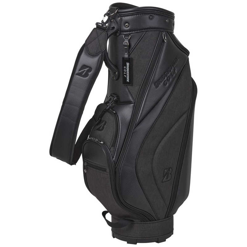 ブリヂストン　キャディバッグ 軽量 ベーシックモデル (9.0型 /5分割 /2.9kg/ブラック&times;ブラック杢)　CBG422BB｜コジマ店