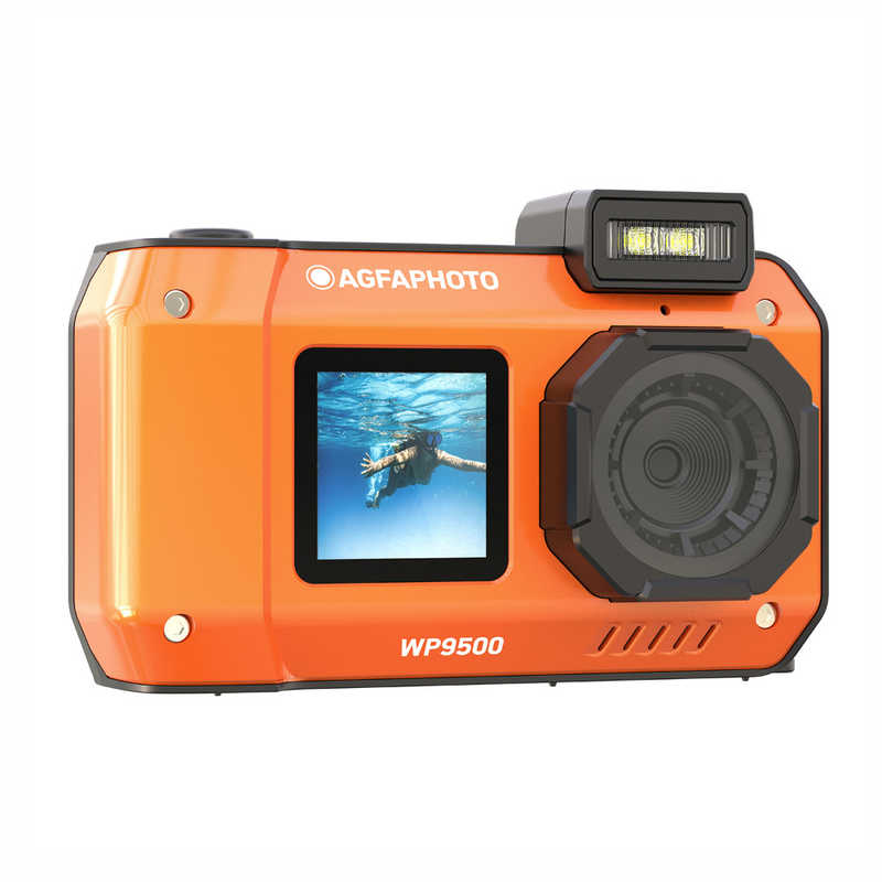 AGFA　PHOTO デジタルカメラ ［防水＋防塵］ オレンジ　WP9500OG