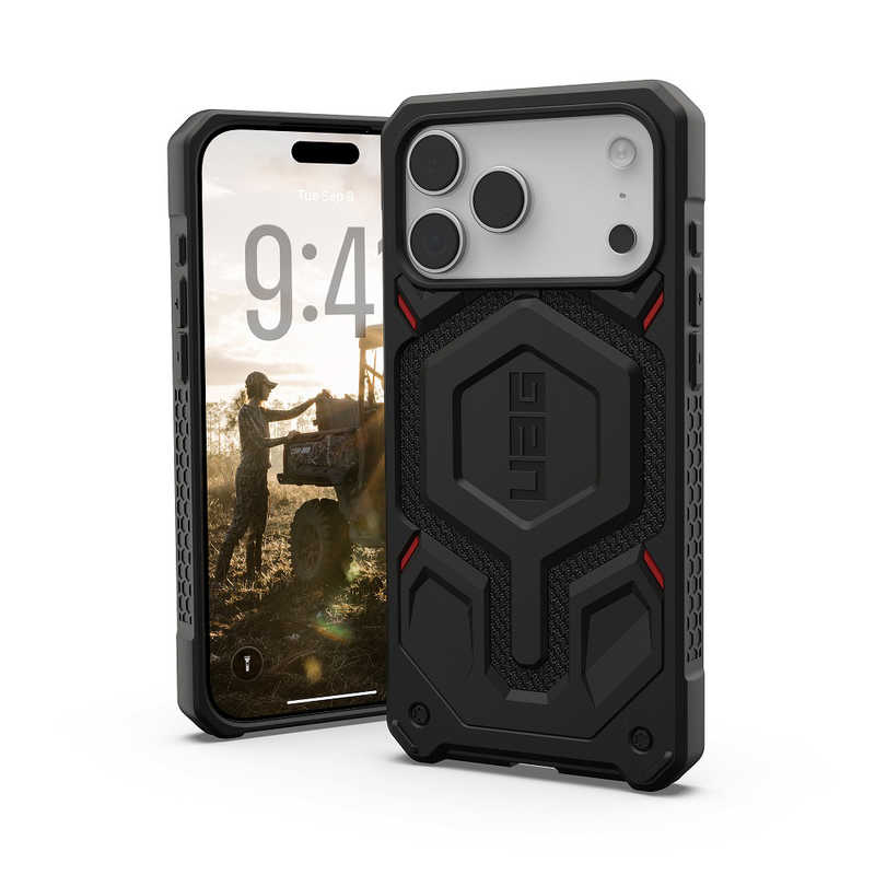 UAG　iPhone 17 Pro Max用 MagSafe対応 MONARCH PRO KEVLAR(ケブラーブラック)　UAG-IPH25LA-PMS-KB｜コジマ店