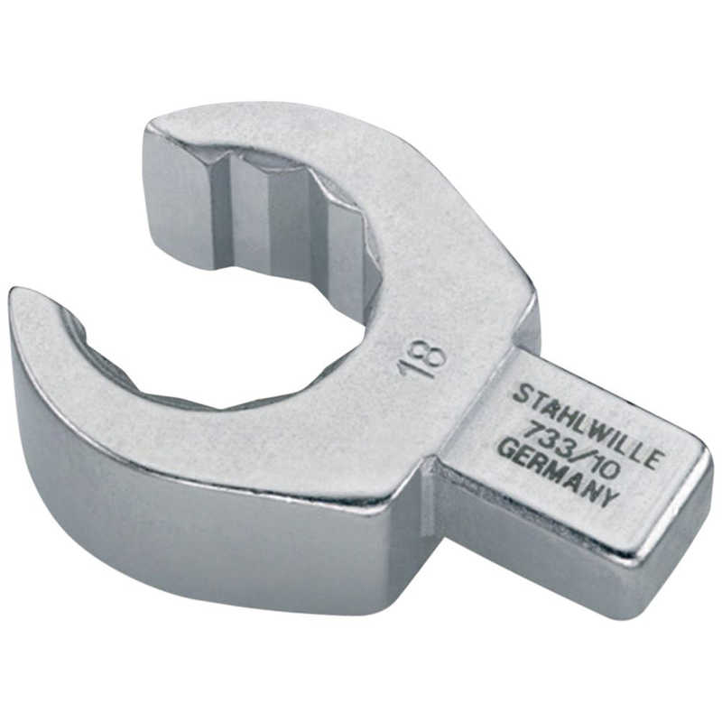 STAHLWILLE　ジョイントサイズ9×12mm トルクレンチ用差替オープンリングヘッド 18mm　733/10-18