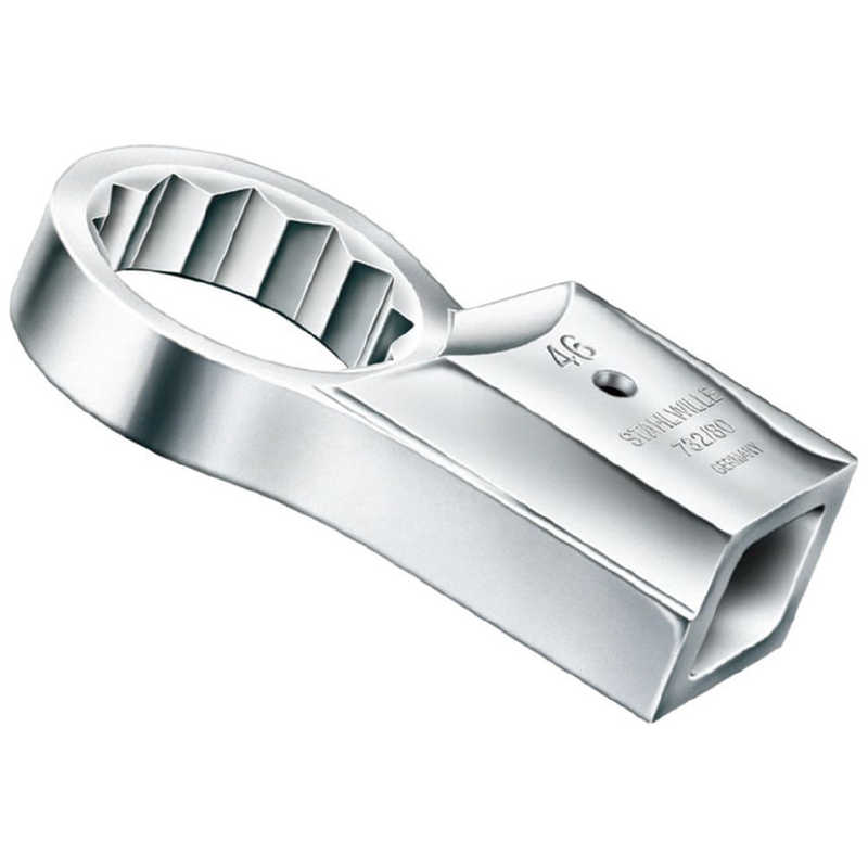 STAHLWILLE　ジョイントサイズ24.5×28mm トルクレンチ用差替メガネヘッド 36mm　732/80-36