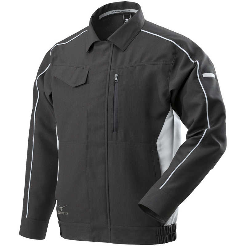 ミズノ　ワークジャケット(春夏向け) ［ユニセックス］ 4XL-8 90：チャコールグレー×ベイパーシルバー　F2JE218390