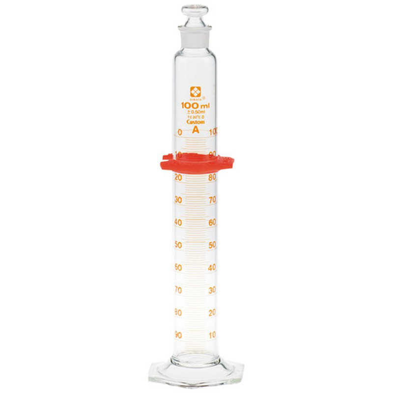 柴田科学　SIBATA 有栓メスシリンダー カスタムA 100mL 0　26580100