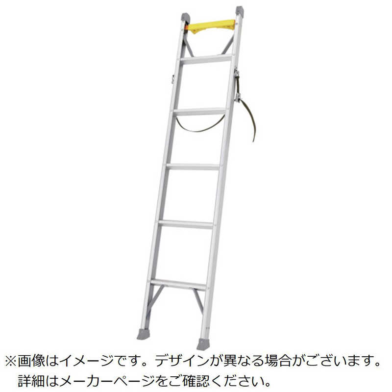 長谷川工業　電柱昇降用1連はしご 1.83m 安全ベルト、バンド付　LQ118BA6010