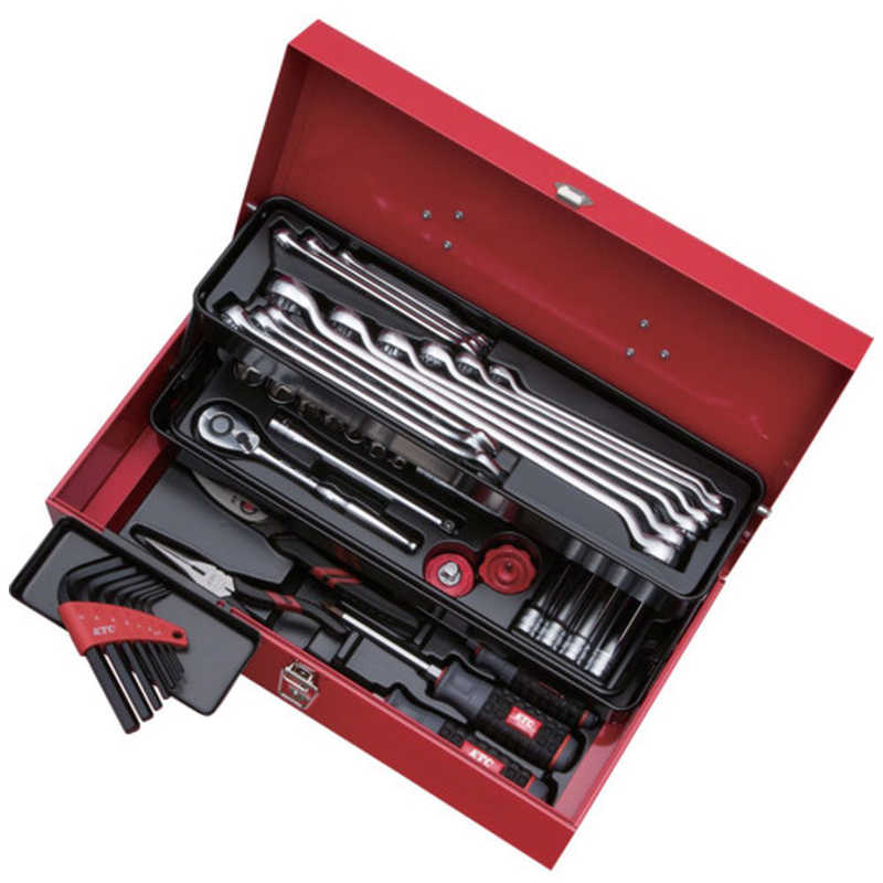 KTC　KTC 工具セット(片開きメタルケースタイプ)［43点］　SK3435S