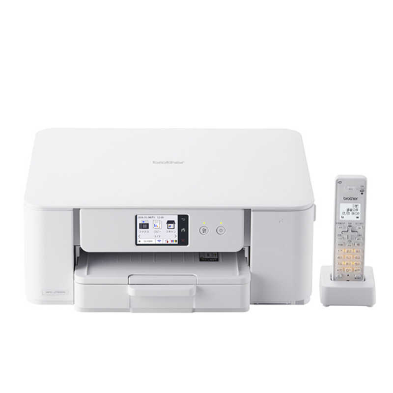 ブラザー　brother　プリンター ブラザー A4インクジェット複合機 FAX 電話 子機1台 コピー プリント スキャン Wi-Fi 簡単設定 PRIVIO(プリビオ) ［子機1台 / 普通紙］ ホワイト　MFC-J742DN