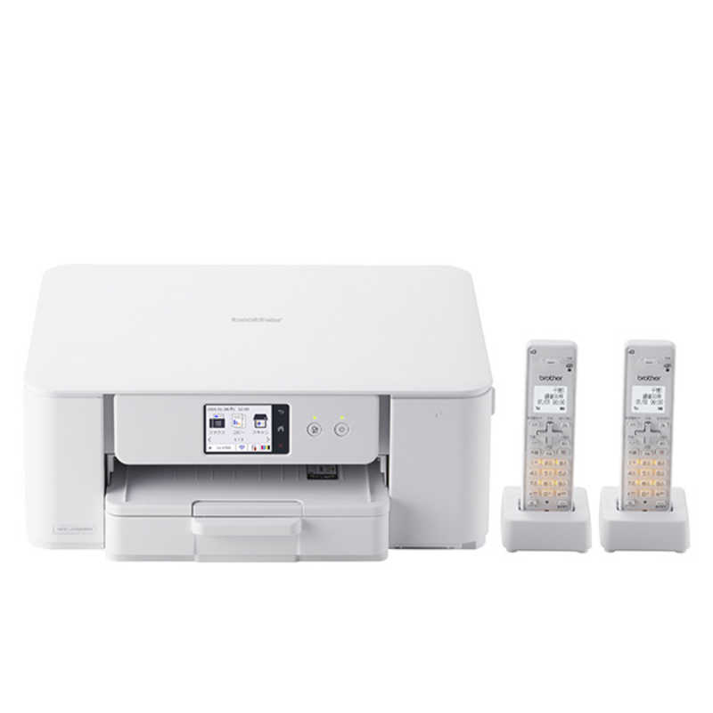 ブラザー　brother　プリンター ブラザー A4インクジェット複合機 FAX 電話 子機2台 コピー プリント スキャン Wi-Fi 簡単設定 PRIVIO(プリビオ) ［子機2台 / 普通紙］ ホワイト　MFC-J742DWN
