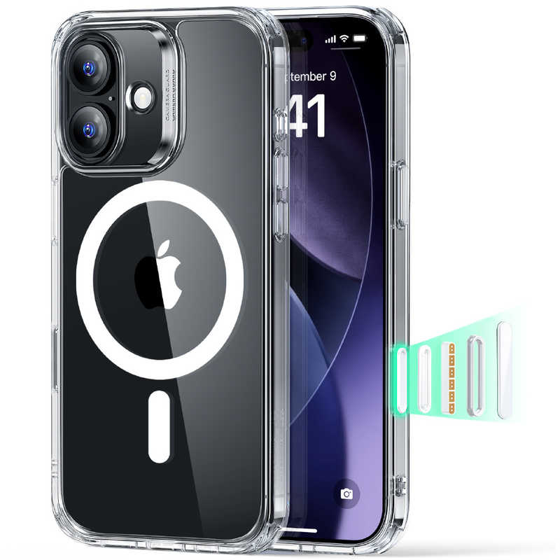 ESR iPhone 17 ミリタリーグレードハードケース 1A86100101-Clearの製品写真