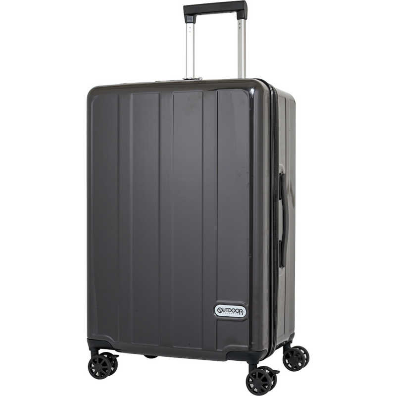 OUTDOOR　スーツケース ファスナータイプ 旅行日数目安： 1週間 71L TSAロック搭載 内装仕切り付き フットストッパー付き 預け入れ無料サイズ ［TSAロック搭載］ ブラック　OD-0904-60-BK