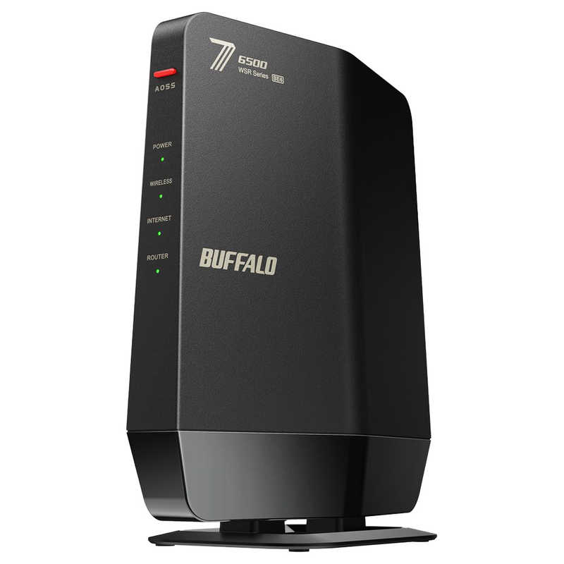 BUFFALO　無線LAN親機 802.11be/ax/ac/n/a/g/b 5764＋688Mbps ［Wi-Fi 7(be) / IPv6対応］　WSR6500BE6P/CBK