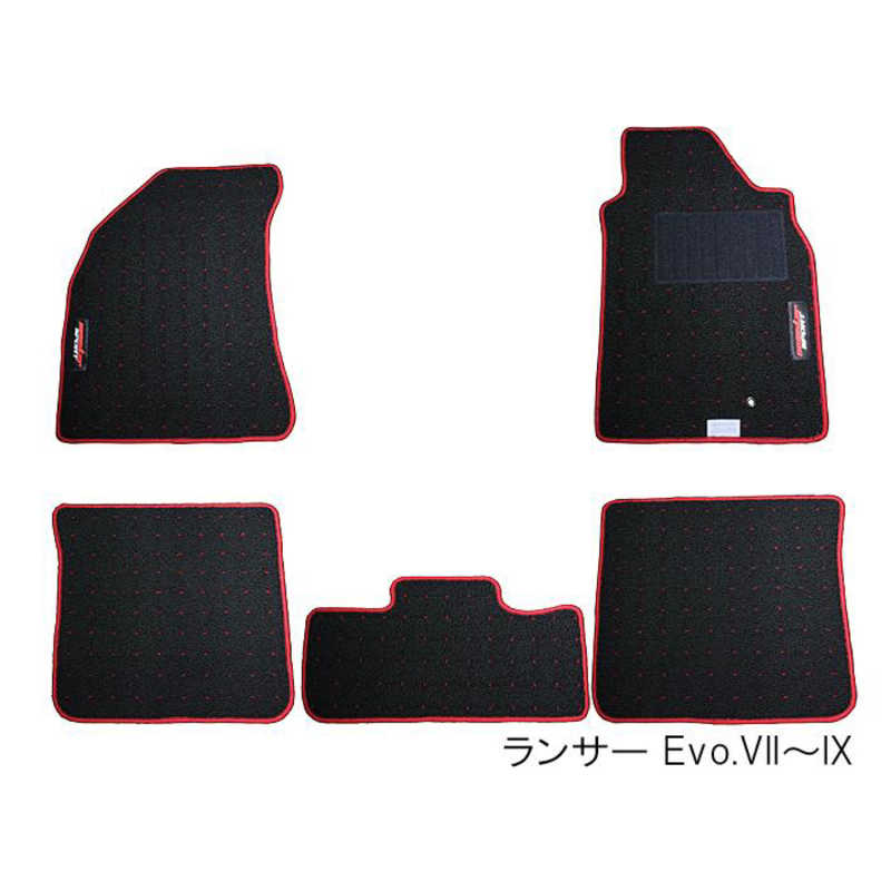 MONSTERSPORT　フロアマット ランサーEvo7～9/ランサーエボリューション7-9MR［CT9A］用 EVO7 EVO8 EVO　3MSQ10｜コジマ店