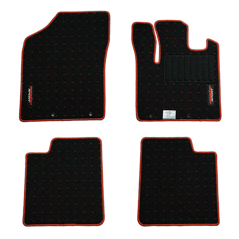 MONSTERSPORT　フロアマット アルトワークス/ターボRS/アルト［HA36S］ 5AGS/CVT車用 ブラック&times;レッド　894550-7300M｜コジマ店