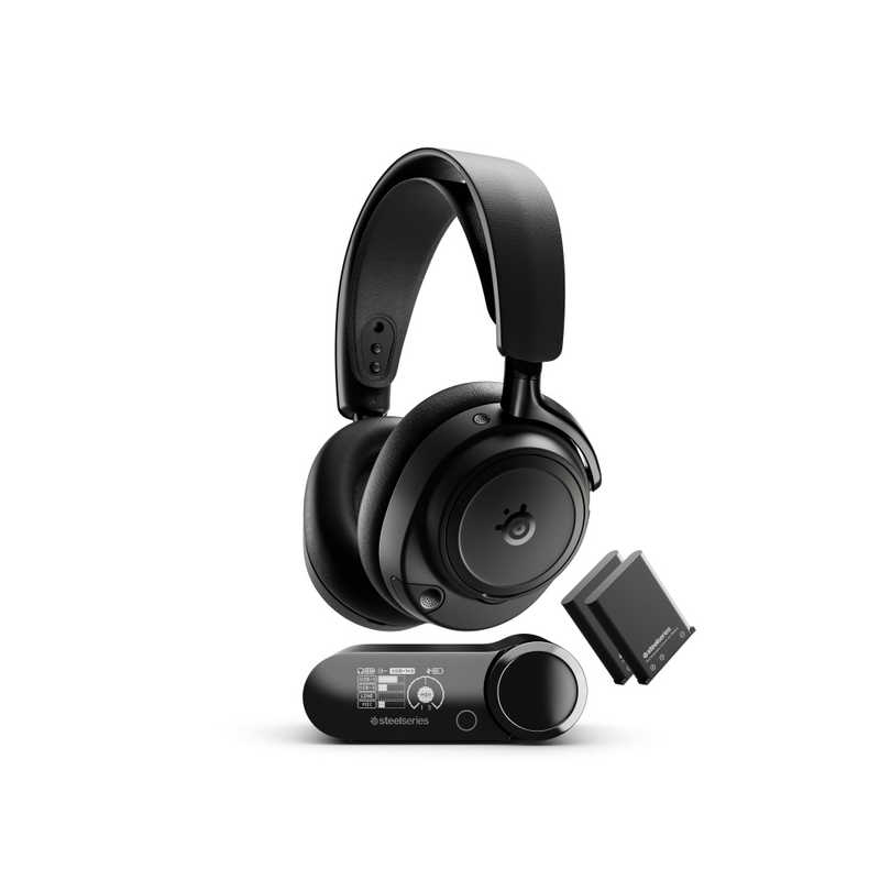 STEELSERIES　ゲーミングヘッドセット Arctis Nova Elite ［両耳 / ヘッドバンドタイプ］ Obsidian　61661