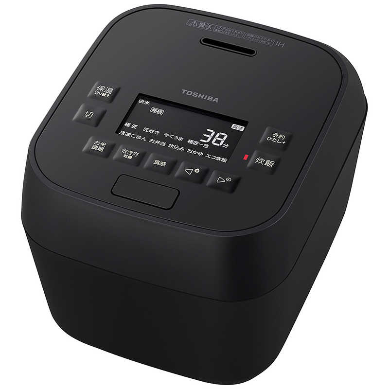 東芝　TOSHIBA　炊飯器 3.5合 炎匠炊き 真空圧力IH グランブラック　RC-6MGX-K｜コジマ店
