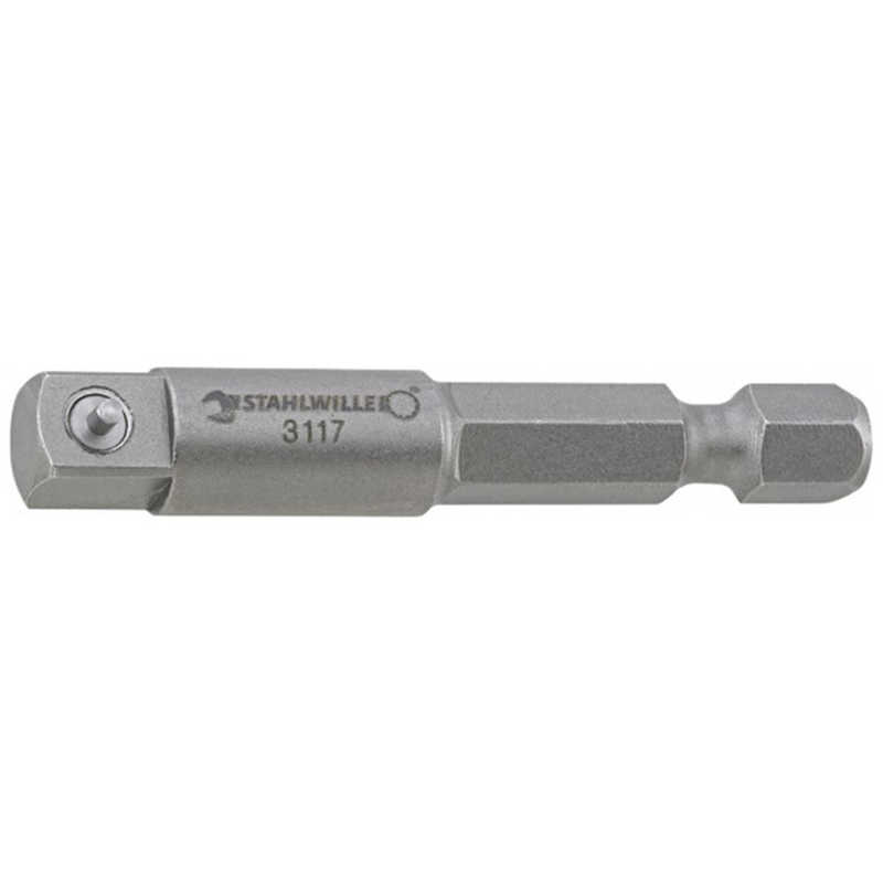 STAHLWILLE　差込角1/2SQ-1/4HEX ソケットアダプター 全長50mm　3119