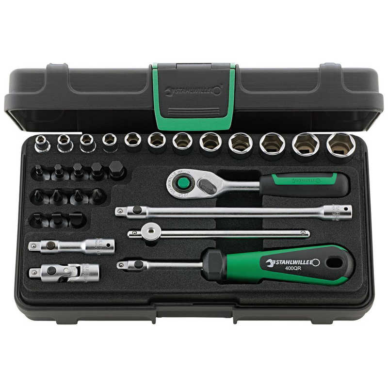 STAHLWILLE　30点組 1/4SQ ソケットレンチセット　40/24/6QRKN