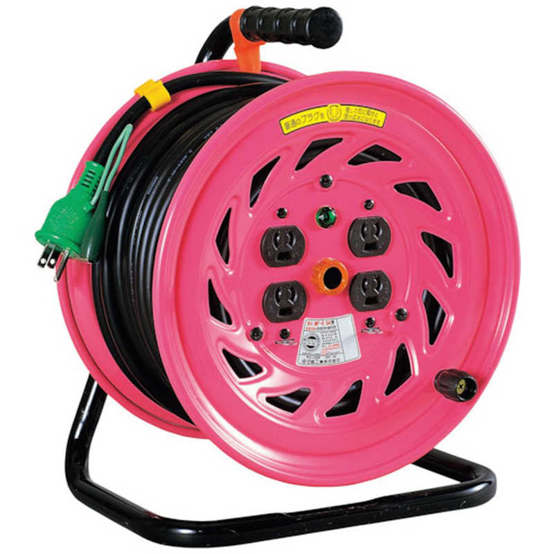 日動工業 NICHIDO 電工ドラム 100V 屋内型 アース付 抜け止め式 30m NFE34N|コジマ店